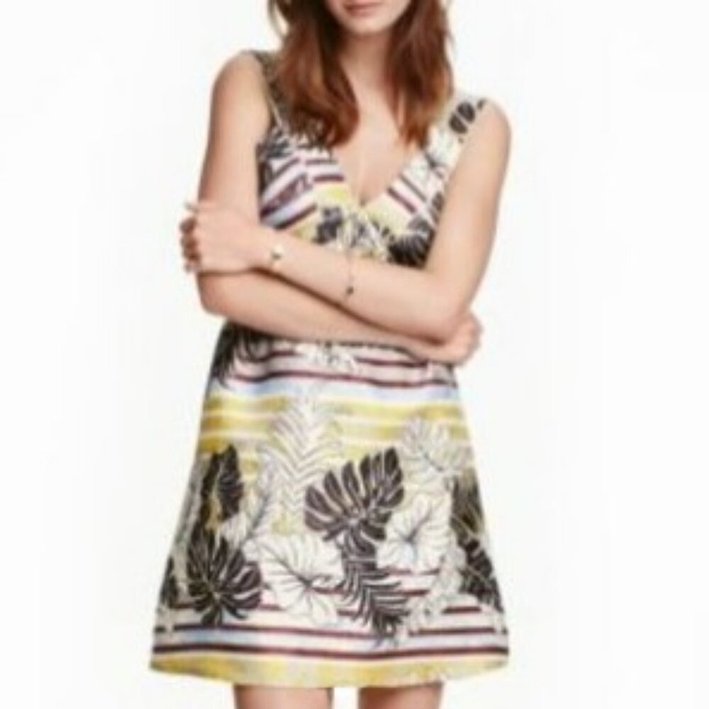 H&M V-Neck V-Back Wide Strap Mini Dress (12)